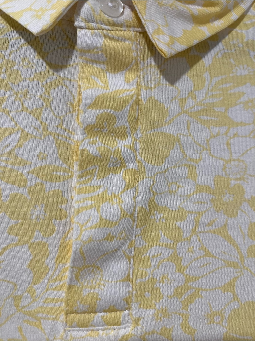 Club Room Yellow and White Floral Polo XL - Picture 6 of 10